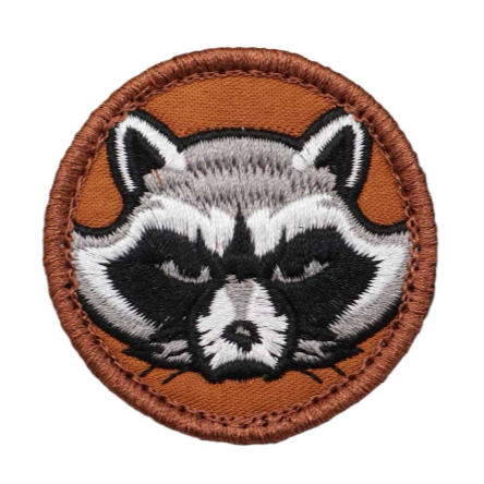 Guardians of the Galaxy 'Rocket Raccoon | Head' Embroidered Velcro Patch