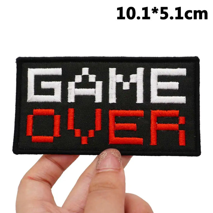 Game Over Embroidered Patch