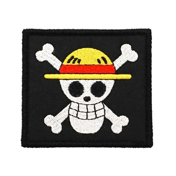 One Piece 'Straw Hat Pirates Logo | Square' Embroidered Patch