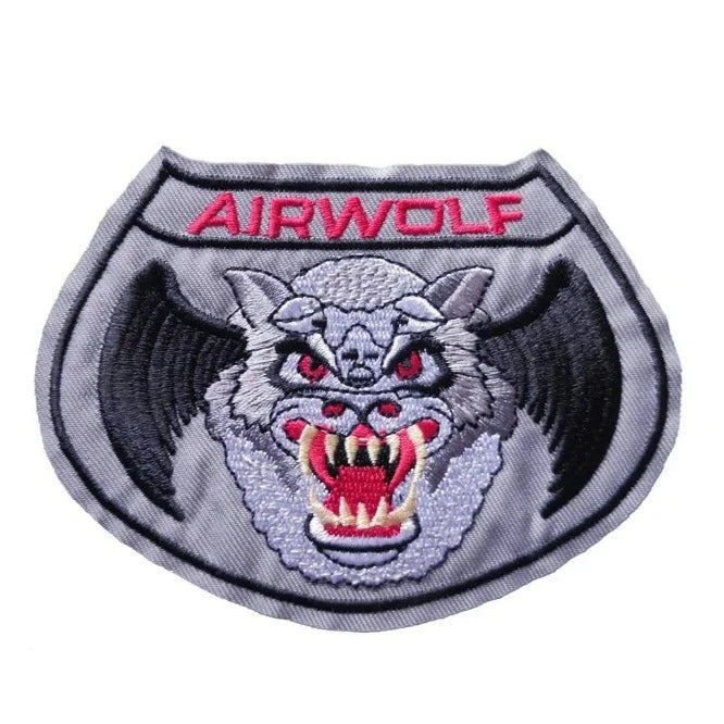 Airwolf ‘Flying Wolf' Embroidered Patch