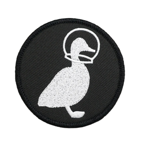 Cool Duck 'Round' Embroidered Velcro Patch