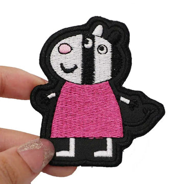Peppa Pig 'Zuzu Zebra' Embroidered Velcro Patch