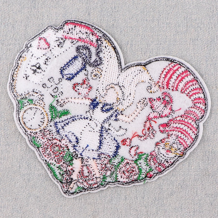 Alice in Wonderland 'Wonder Heart' Embroidered Patch
