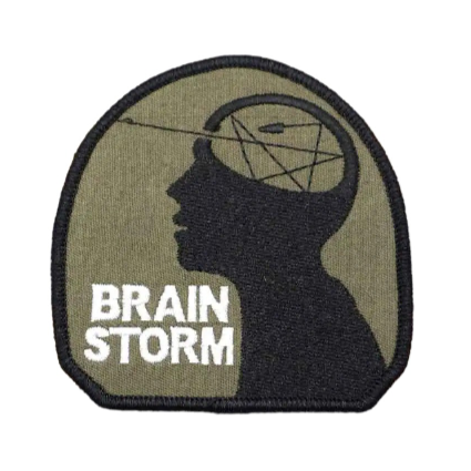 Brain Storm Embroidered Velcro Patch