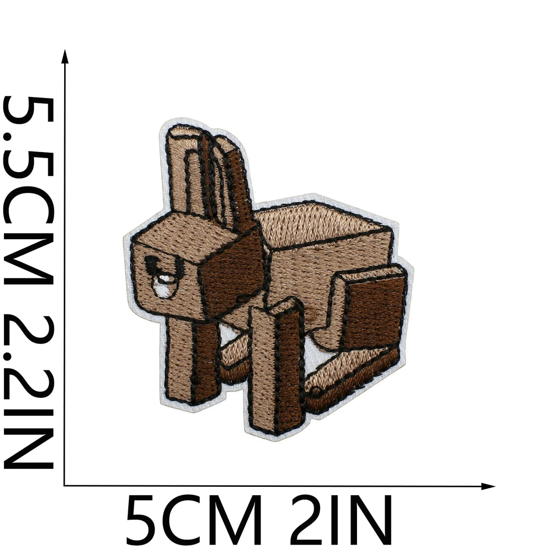 Minecraft 'Rabbit' Embroidered Patch