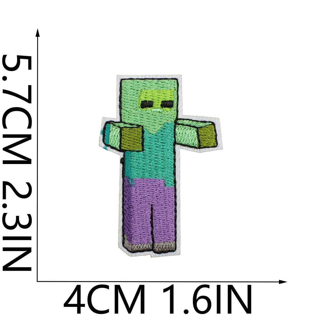 Minecraft 'Zombie' Embroidered Patch
