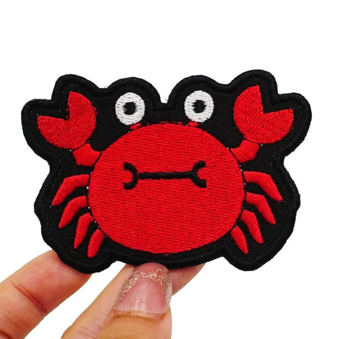 Crab '1.0' Embroidered Velcro Patch