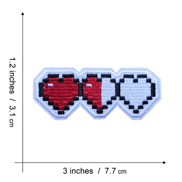 The Legend of Zelda 'Heart Container | Pixel' Embroidered Patch