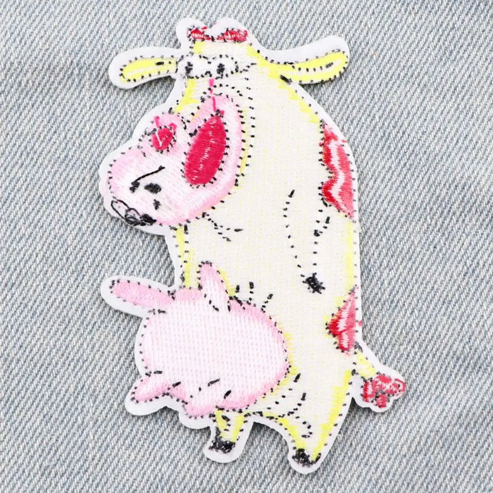 Cow and Chicken 'Cow' Embroidered Patch