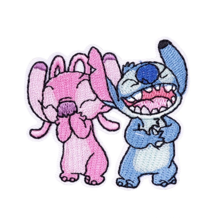 Lilo & Stitch 'Stitch and Angel | Happy' Embroidered Patch