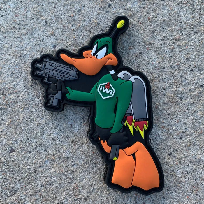 Looney Tunes 'Daffy Duck | Tactical Gun' PVC Rubber Velcro Patch