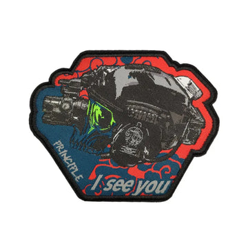 Skull 'Tactical Headgear | I See You' Embroidered Velcro Patch