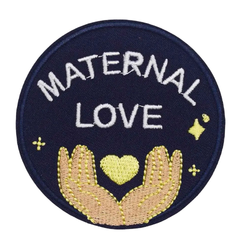 Cute 'Maternal Love' Embroidered Patch