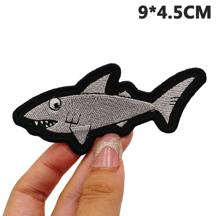 Shark Embroidered Patch