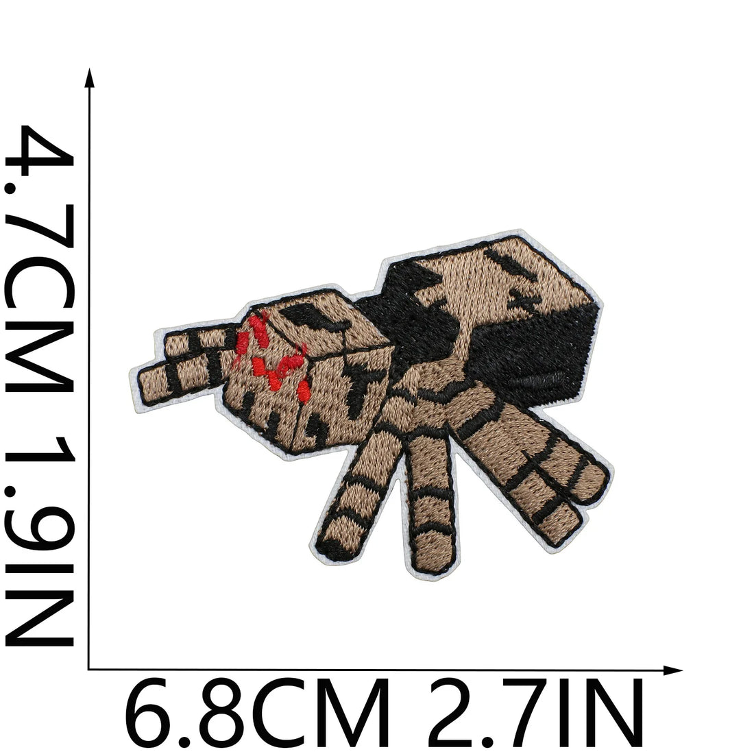 Minecraft 'Cave Spider' Embroidered Patch