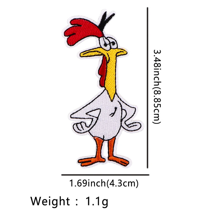 Cow and Chicken 'Chicken' Embroidered Patch