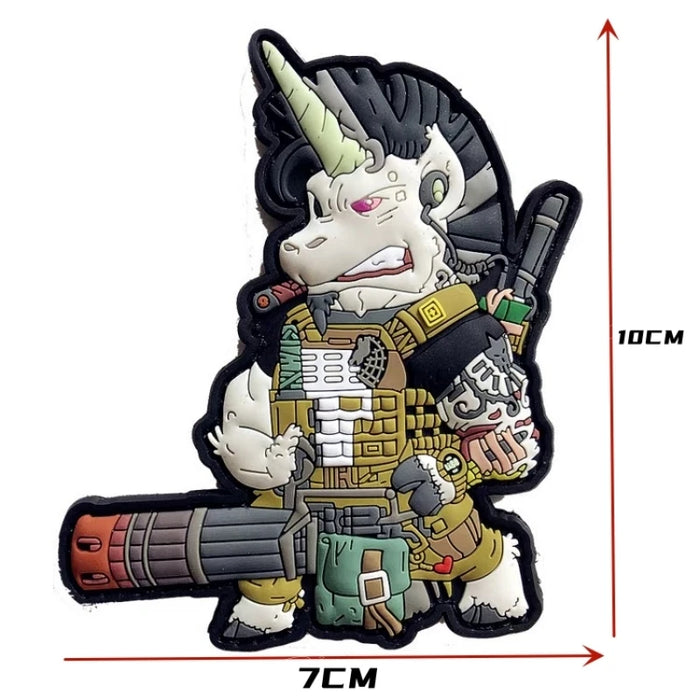 Unicorn Soldier 'Tactical Gear' PVC Rubber Velcro Patch