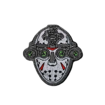 skull with night vision goggles Jason Voorhees 'Night Vision Goggles' Embroidered Velcro Patch