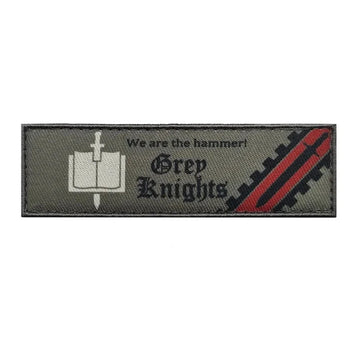 Warhammer 'Grey Knights | We are the Hammer!' Embroidered Velcro Patch