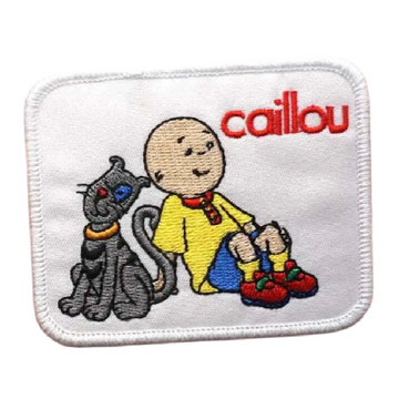 Caillou 'Caillou and Gilbert | Square' Embroidered Velcro Patch