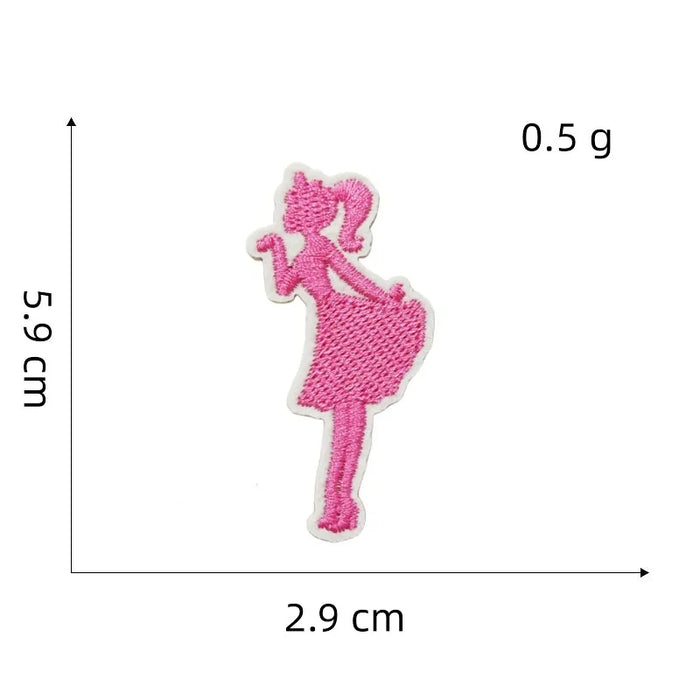 Barbie 'Flying Kiss' Embroidered Patch