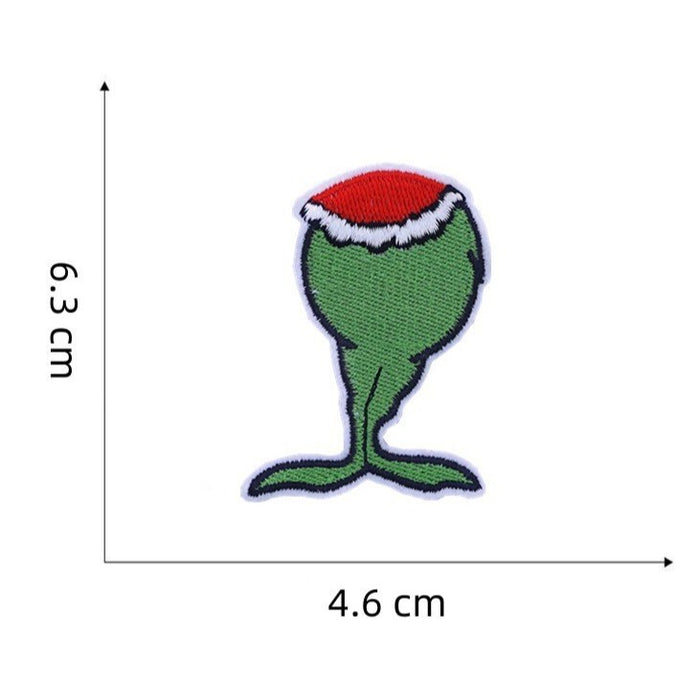 The Grinch 'Grinch Legs' Embroidered Patch