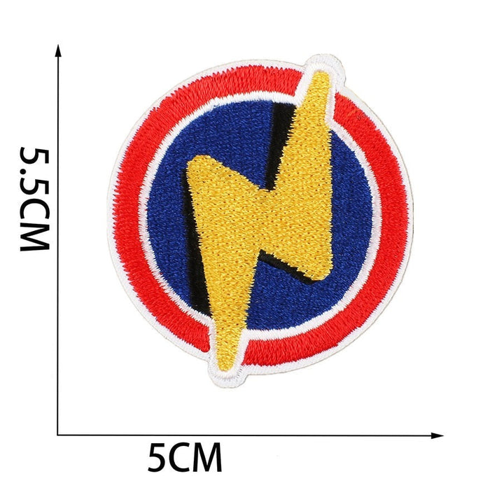 Captain Marvel 'Lightning' Embroidered Patch