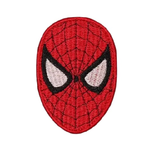 Spider-Man 'Face 1.0' Embroidered Velcro Patch