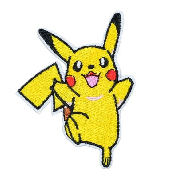 Pocket Monster 'Pikachu | Kicking' Embroidered Patch