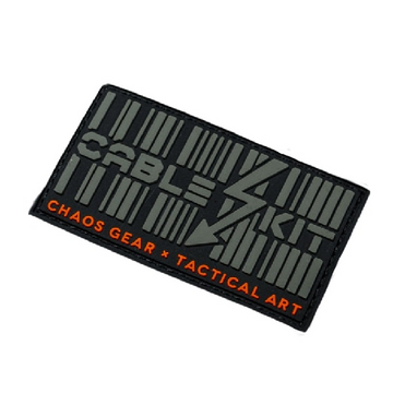 Cable Kit 'Chaos Gear x Tactical Art' PVC Rubber Velcro Patch
