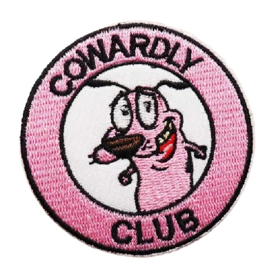Courage the Cowardly Dog 'Cowardly Club | 1.0' Embroidered Patch