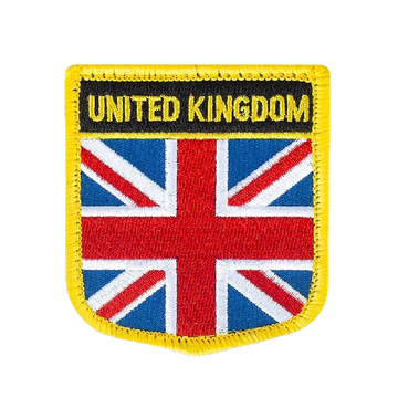 United Kingdom Flag Embroidered Velcro Patch