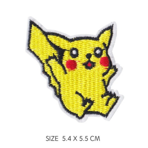 Pocket Monster 'Sliding Pikachu 1.0' Embroidered Patch