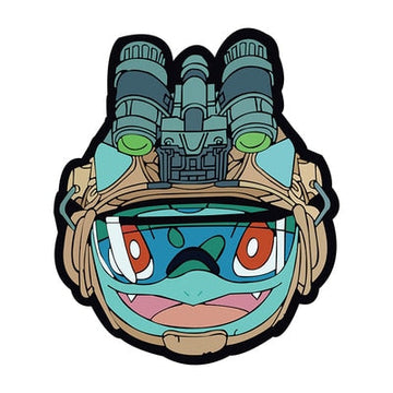 Pocket Monster 'Tactical | Bulbasaur' Embroidered Velcro Patch