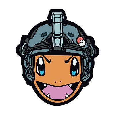Pocket Monster 'Tactical | Set' Embroidered Velcro Patch