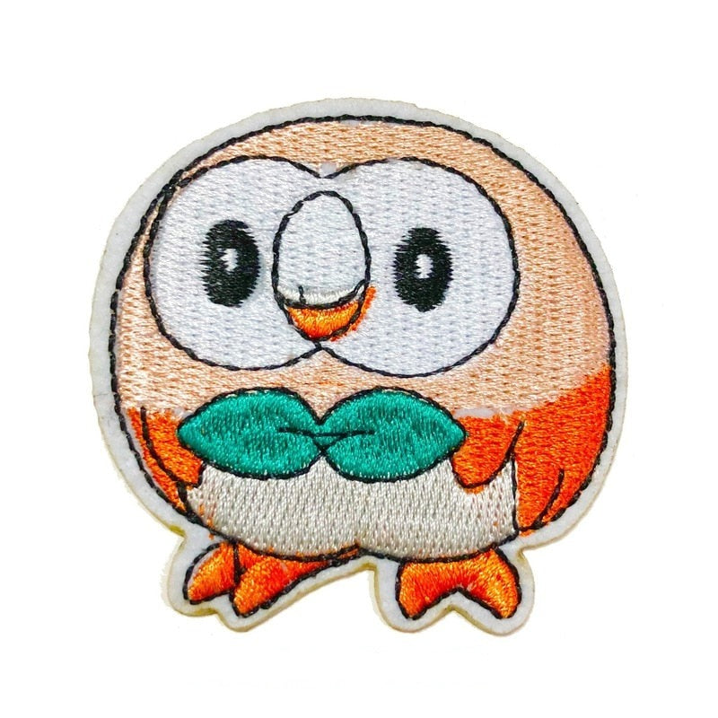 Pocket Monster 'Rowlet | Grass Quill' Embroidered Patch