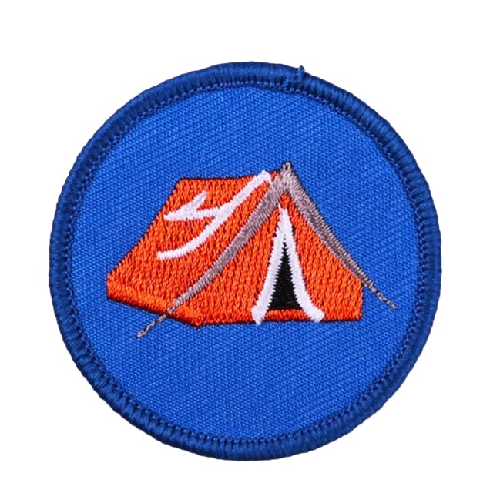 Boy Scout Badge 'Camping' Embroidered Patch