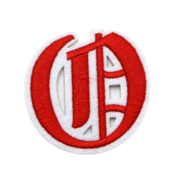 Gothic Font 'Letter O' Embroidered Patch