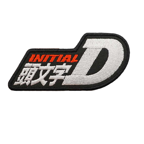 Initial D 'Logo' Embroidered Velcro Patch