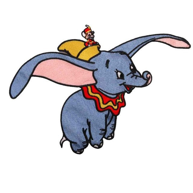 'Dumbo & Timothy Q. Mouse | Flying 1.0' Embroidered Patch