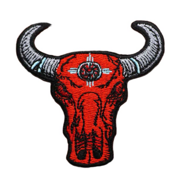 Bull 'Head' Embroidered Velcro Patch