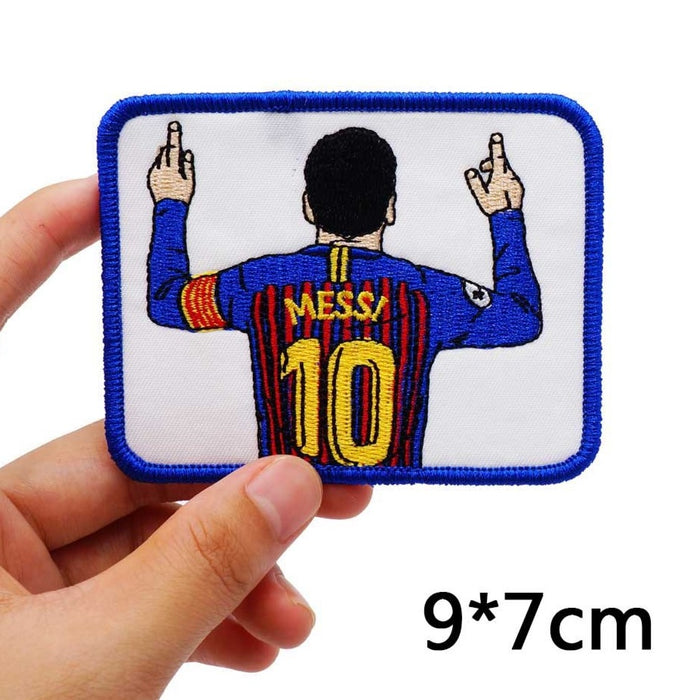 Football Player 'Messi | Square' Embroidered Patch