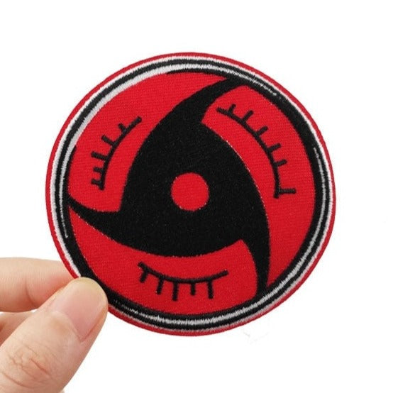 Naruto 'Itachi Uchiha's Mangekyo Sharingan Eye' Embroidered Velcro Patch