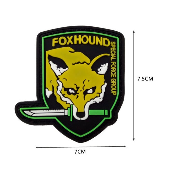 Metal Gear 'Foxhound | Special Force Group | 1.0' PVC Rubber Velcro Patch