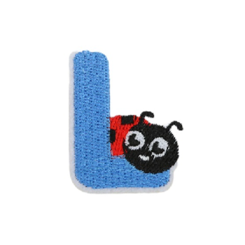 Cute Animal 'Letter L | Ladybug' Embroidered Patch
