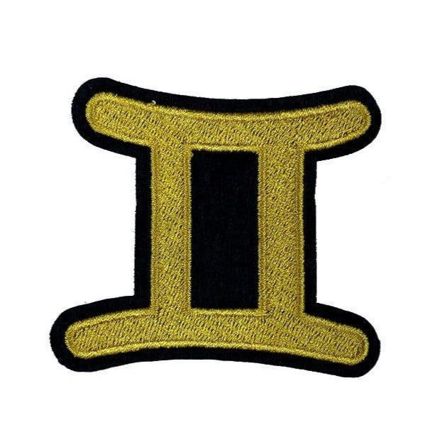 Zodiac Sign Symbol 'Gemini' Embroidered Patch