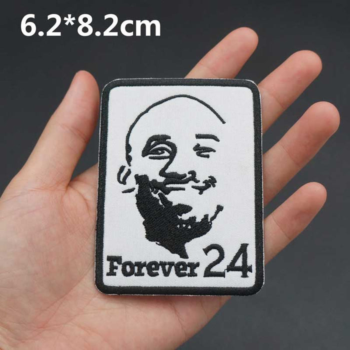 Basketball Player 'Kobe Bryant | Forever 24' Embroidered Patch