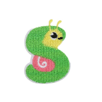 Cute Animal 'Letter S | Snail' Embroidered Patch