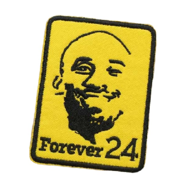 Basketball Player 'Kobe Bryant | Forever 24' Embroidered Patch