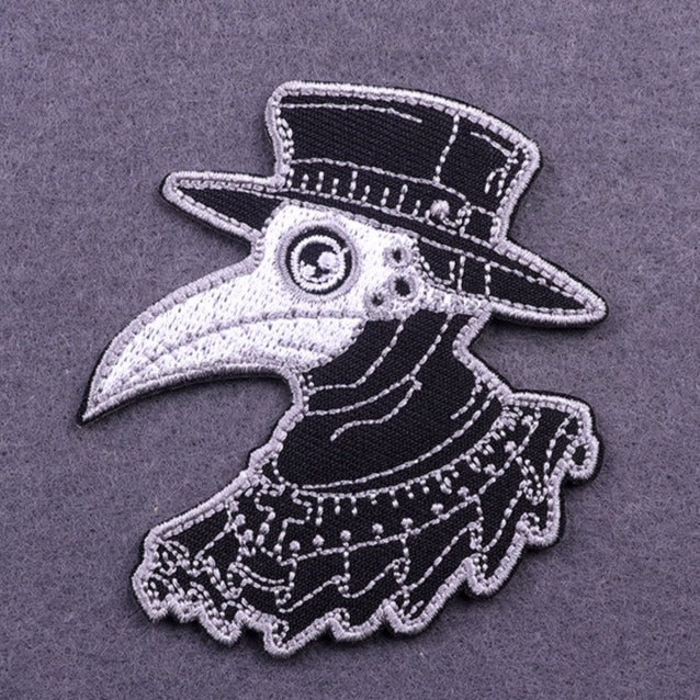 Major Grom: Plague Doctor 'Beaked Mask' Embroidered Patch